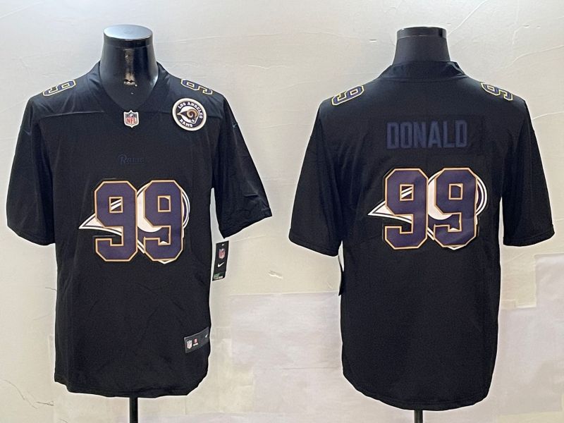 Men Los Angeles Rams #99 Donald Black 2024 Nike Limited NFL Jersey style 2->los angeles rams->NFL Jersey
